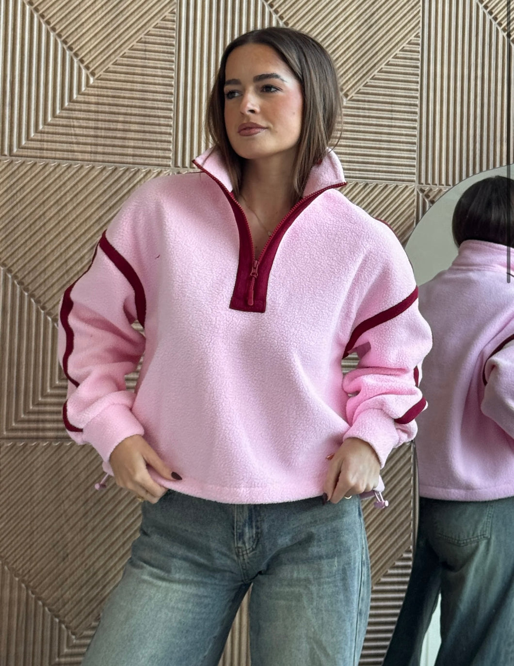 Girl in mind half zip