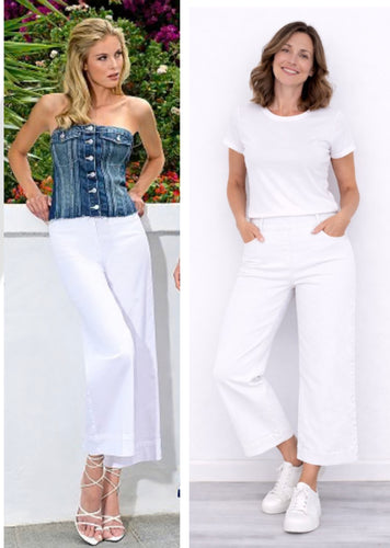 Robell white Debbie trouser