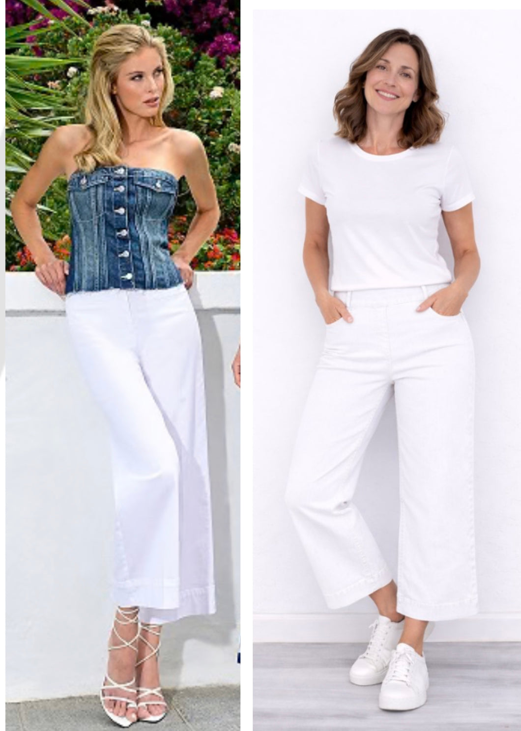Robell white Debbie trouser