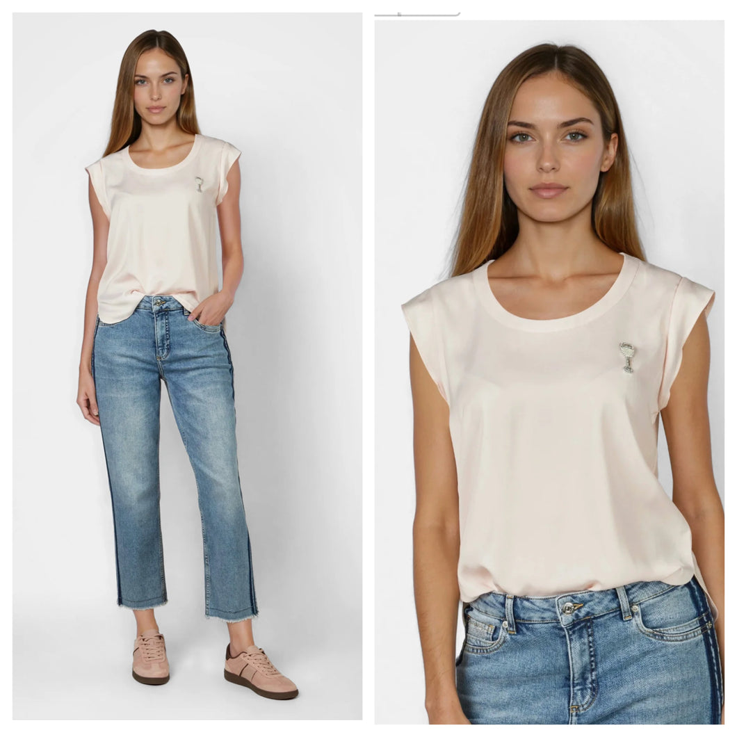 Marc Aurel dusty pink top