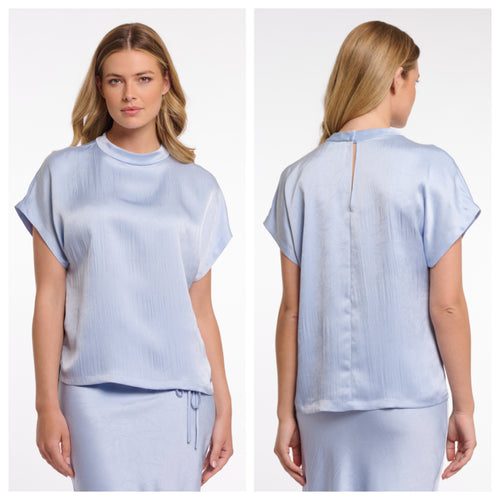 Rino & Pelle satin blue top