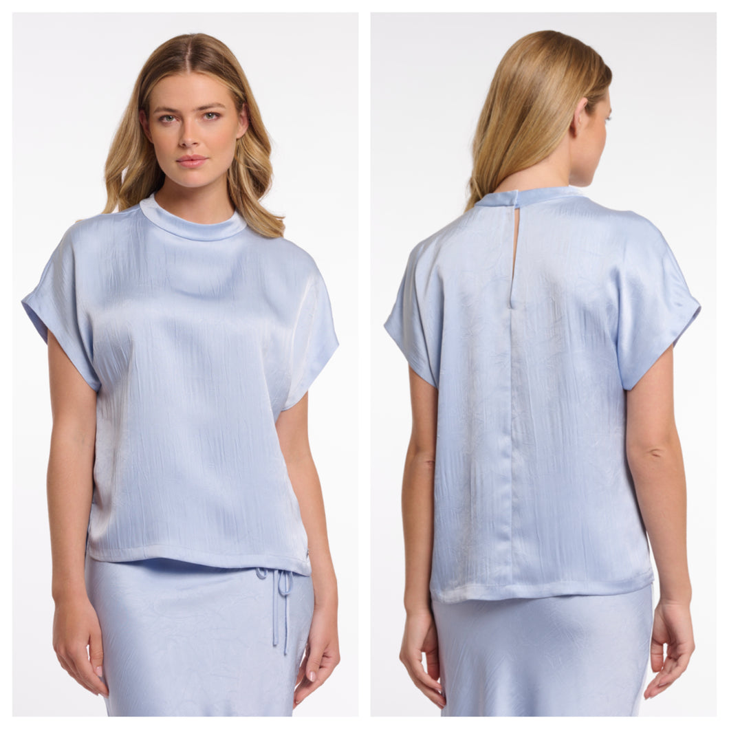 Rino & Pelle satin blue top