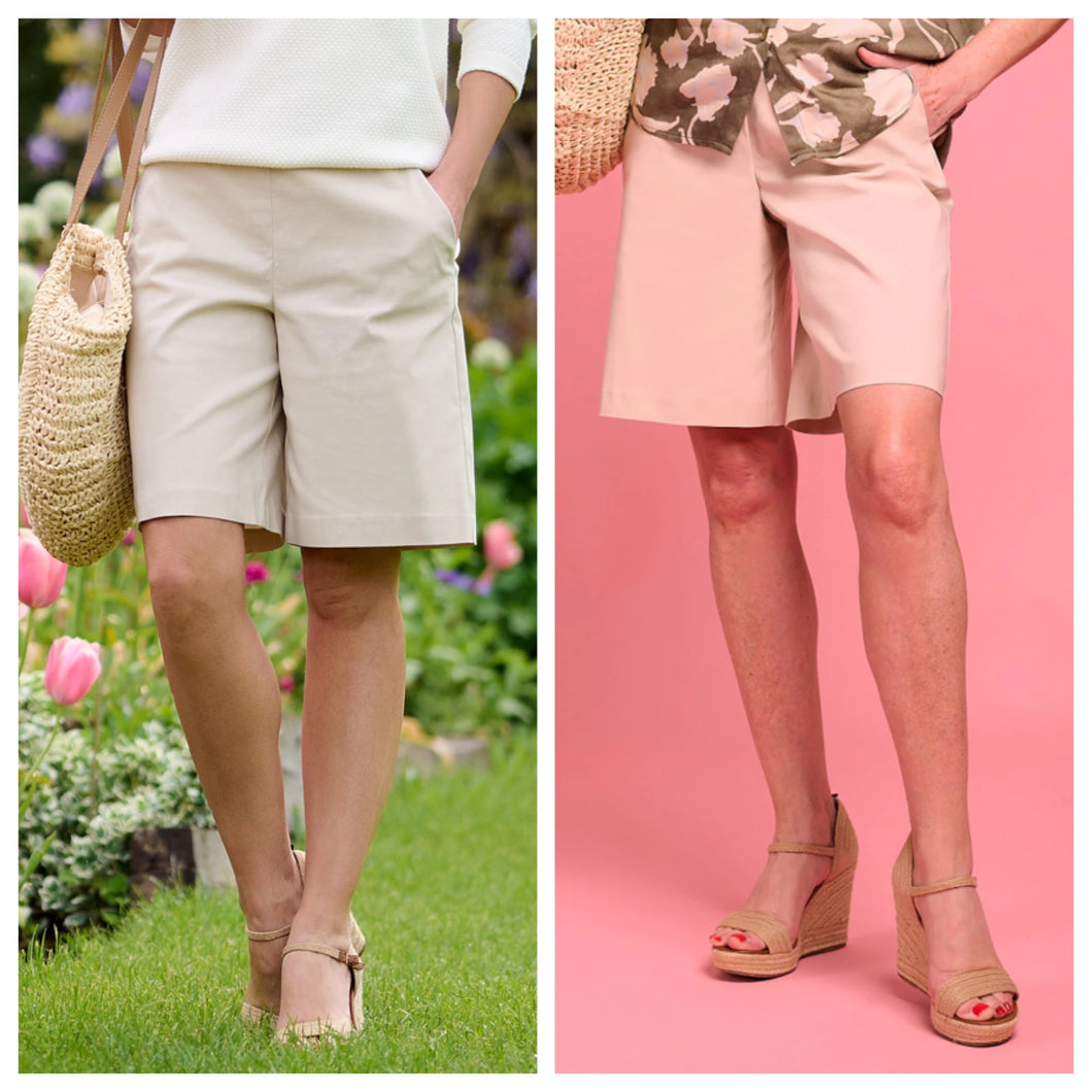 Robell beige Emma shorts