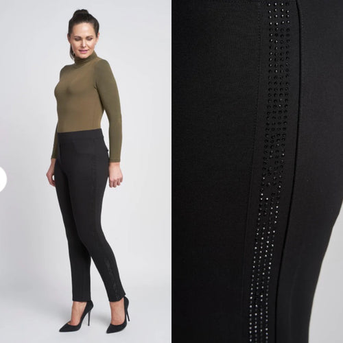 Pinns Black Trouser with crystal detail