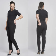 Pinns Black Trouser with crystal detail