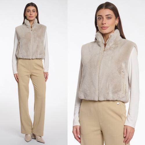 Rino & Pelle Faux Fur is waistcoat