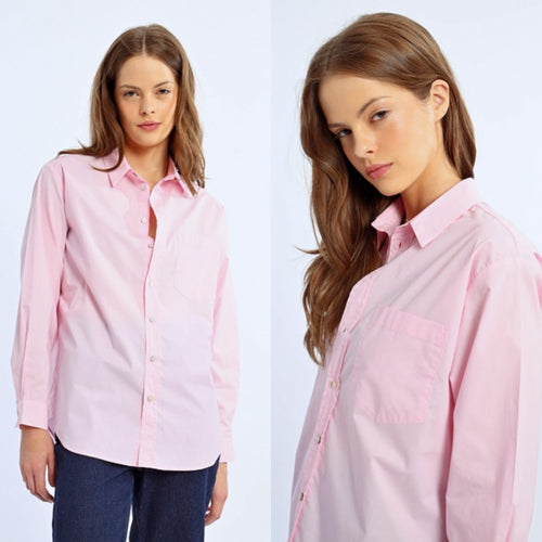 Molly Bracken pink shirt