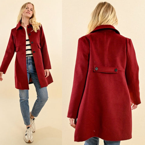 Molly bracken Burgandy Coat