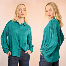 Molly bracken satin blouse