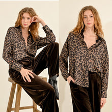 Molly bracken satin printed blouse